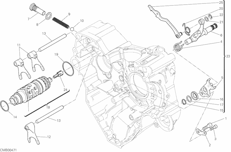 Alle Teile für das Schaltmechanismus des Ducati Diavel Xdiavel S 1260 2016